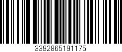 Código de barras (EAN, GTIN, SKU, ISBN): '3392865191175'