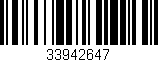 Código de barras (EAN, GTIN, SKU, ISBN): '33942647'