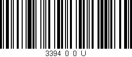 Código de barras (EAN, GTIN, SKU, ISBN): '3394_0_0_U'