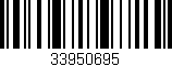 Código de barras (EAN, GTIN, SKU, ISBN): '33950695'
