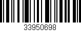 Código de barras (EAN, GTIN, SKU, ISBN): '33950698'