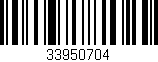 Código de barras (EAN, GTIN, SKU, ISBN): '33950704'