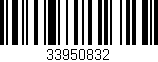 Código de barras (EAN, GTIN, SKU, ISBN): '33950832'