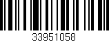 Código de barras (EAN, GTIN, SKU, ISBN): '33951058'