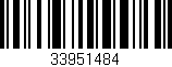 Código de barras (EAN, GTIN, SKU, ISBN): '33951484'