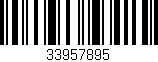 Código de barras (EAN, GTIN, SKU, ISBN): '33957895'