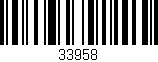 Código de barras (EAN, GTIN, SKU, ISBN): '33958'