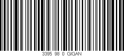 Código de barras (EAN, GTIN, SKU, ISBN): '3395_98_0_GIGAN'