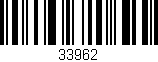 Código de barras (EAN, GTIN, SKU, ISBN): '33962'