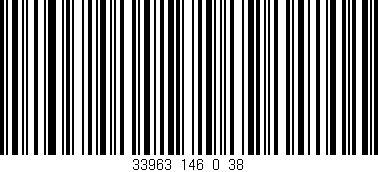 Código de barras (EAN, GTIN, SKU, ISBN): '33963_146_0_38'