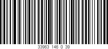 Código de barras (EAN, GTIN, SKU, ISBN): '33963_146_0_39'