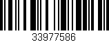 Código de barras (EAN, GTIN, SKU, ISBN): '33977586'