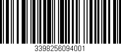 Código de barras (EAN, GTIN, SKU, ISBN): '3398256094001'