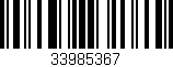 Código de barras (EAN, GTIN, SKU, ISBN): '33985367'