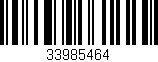 Código de barras (EAN, GTIN, SKU, ISBN): '33985464'