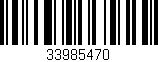 Código de barras (EAN, GTIN, SKU, ISBN): '33985470'