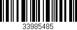 Código de barras (EAN, GTIN, SKU, ISBN): '33985485'