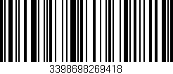 Código de barras (EAN, GTIN, SKU, ISBN): '3398698269418'