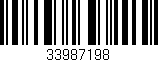 Código de barras (EAN, GTIN, SKU, ISBN): '33987198'
