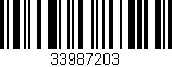 Código de barras (EAN, GTIN, SKU, ISBN): '33987203'
