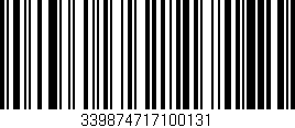Código de barras (EAN, GTIN, SKU, ISBN): '339874717100131'