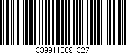 Código de barras (EAN, GTIN, SKU, ISBN): '3399110091327'