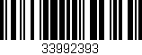 Código de barras (EAN, GTIN, SKU, ISBN): '33992393'