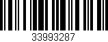 Código de barras (EAN, GTIN, SKU, ISBN): '33993287'
