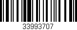 Código de barras (EAN, GTIN, SKU, ISBN): '33993707'