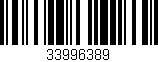 Código de barras (EAN, GTIN, SKU, ISBN): '33996389'