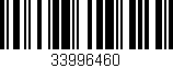 Código de barras (EAN, GTIN, SKU, ISBN): '33996460'