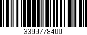 Código de barras (EAN, GTIN, SKU, ISBN): '3399778400'
