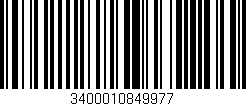 Código de barras (EAN, GTIN, SKU, ISBN): '3400010849977'