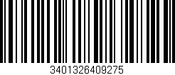 Código de barras (EAN, GTIN, SKU, ISBN): '3401326409275'