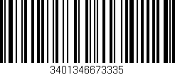 Código de barras (EAN, GTIN, SKU, ISBN): '3401346673335'