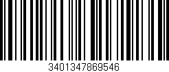 Código de barras (EAN, GTIN, SKU, ISBN): '3401347869546'