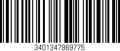 Código de barras (EAN, GTIN, SKU, ISBN): '3401347869775'