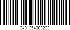 Código de barras (EAN, GTIN, SKU, ISBN): '3401354309233'