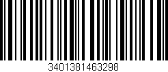 Código de barras (EAN, GTIN, SKU, ISBN): '3401381463298'