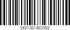 Código de barras (EAN, GTIN, SKU, ISBN): '3401381463359'