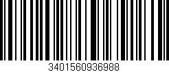 Código de barras (EAN, GTIN, SKU, ISBN): '3401560936988'