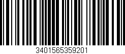Código de barras (EAN, GTIN, SKU, ISBN): '3401565359201'