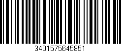 Código de barras (EAN, GTIN, SKU, ISBN): '3401575645851'