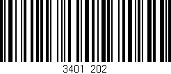 Código de barras (EAN, GTIN, SKU, ISBN): '3401/202'