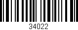 Código de barras (EAN, GTIN, SKU, ISBN): '34022'