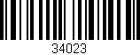 Código de barras (EAN, GTIN, SKU, ISBN): '34023'