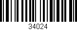 Código de barras (EAN, GTIN, SKU, ISBN): '34024'