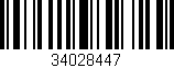 Código de barras (EAN, GTIN, SKU, ISBN): '34028447'