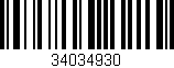 Código de barras (EAN, GTIN, SKU, ISBN): '34034930'