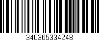 Código de barras (EAN, GTIN, SKU, ISBN): '340365334248'